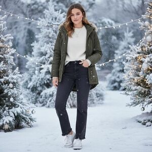 Driftwood Amelia Black Stuffed Fringe Jeans Size 25